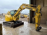 Back of used Excavator in yard,Back corner of used Excavator for Sale,Used Excavator for Sale